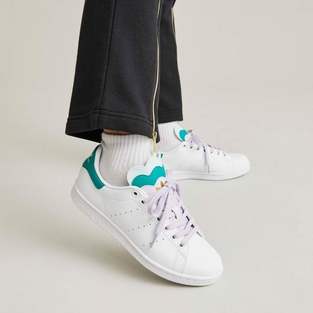Adidas Stan Smith Women’s White Sneaker Athletic Tennis Shoe #942 - Picture 5 of 11